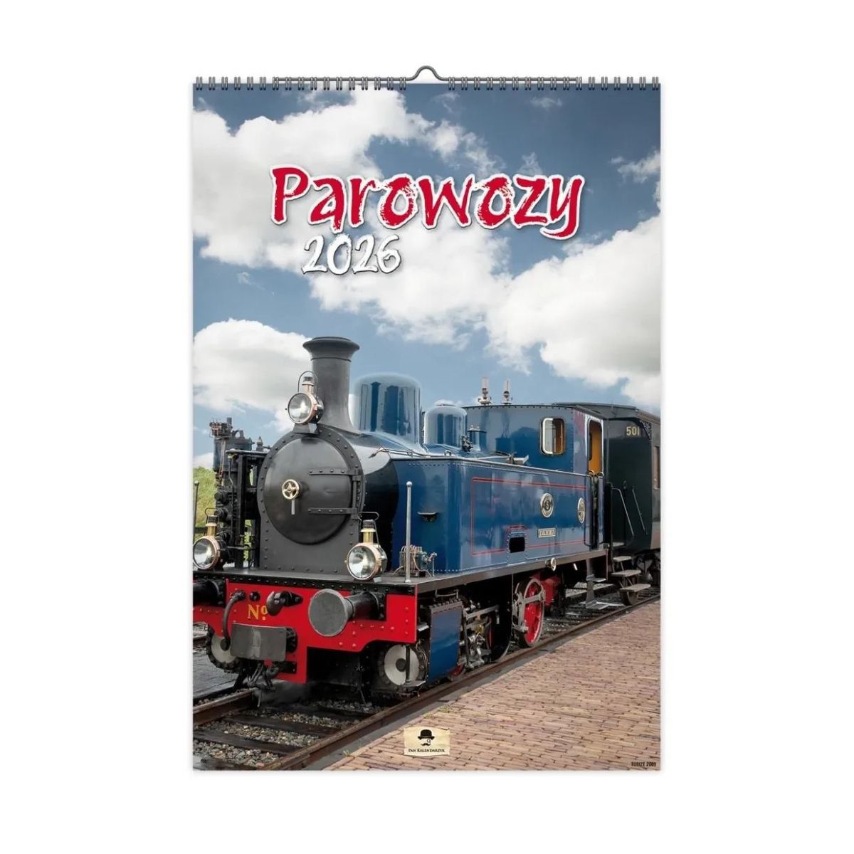 Kalendarz ścienny PAROWOZY 320mm x 470mm Pan Kalendarzyk (A3 VD.19)