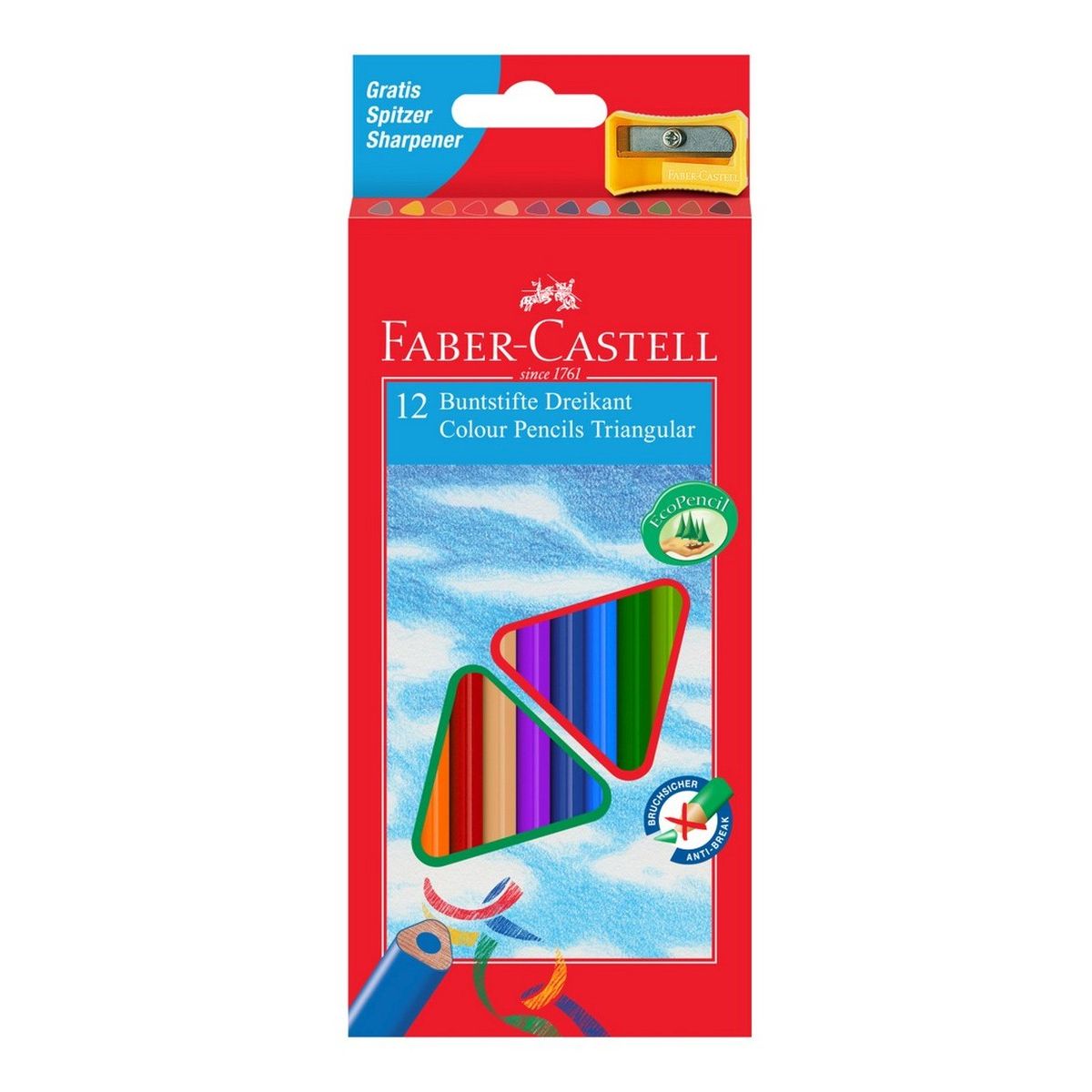 Kredki ołówkowe Faber Castell Eko 12 kol. (FC120523)