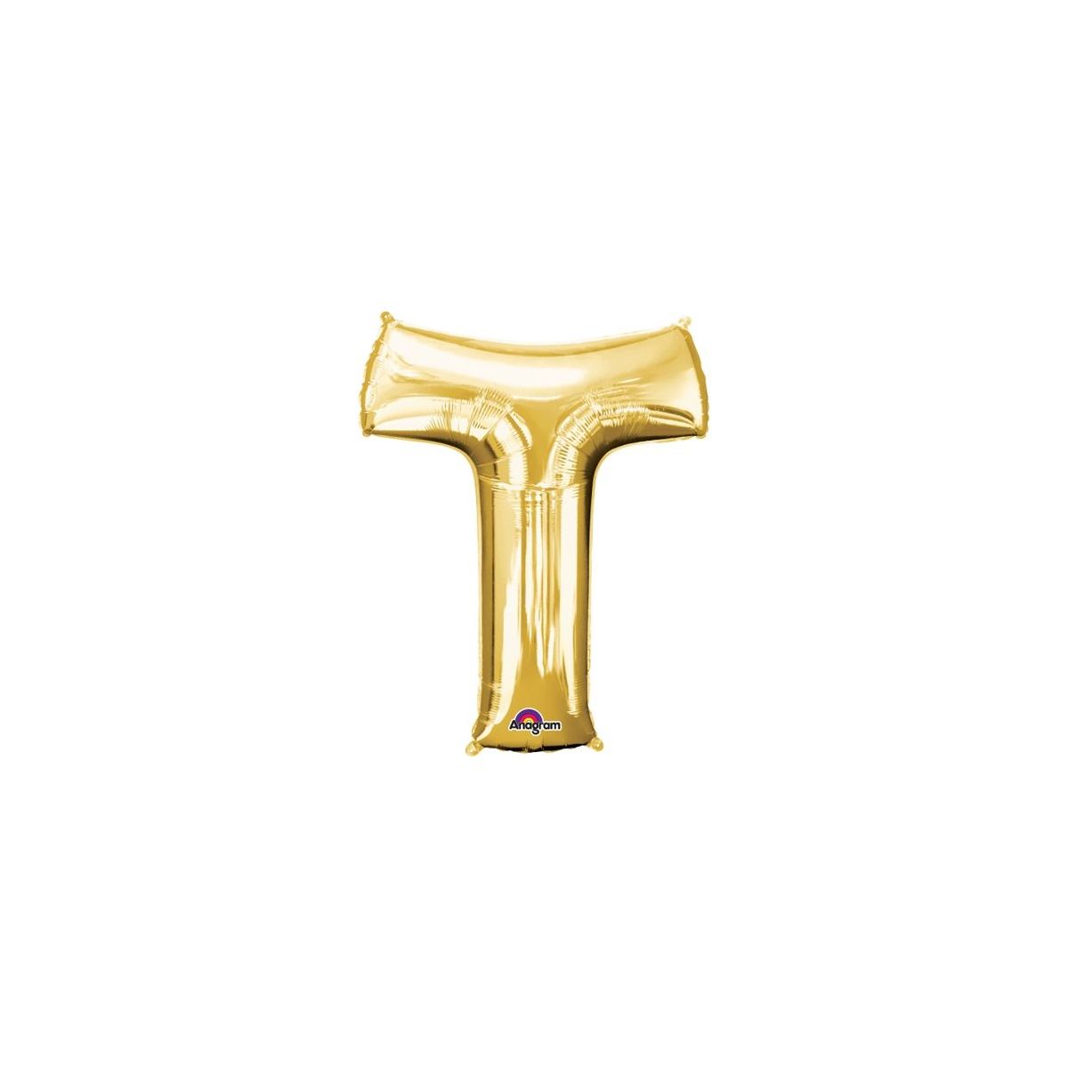 Balon foliowy Amscan mini litera t złota (3305101)