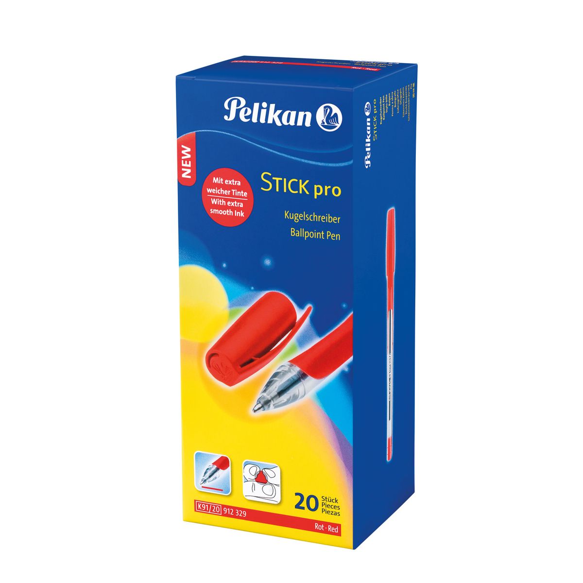 Długopis Pelikan Stick Pro K91 czerwony (PN912329)