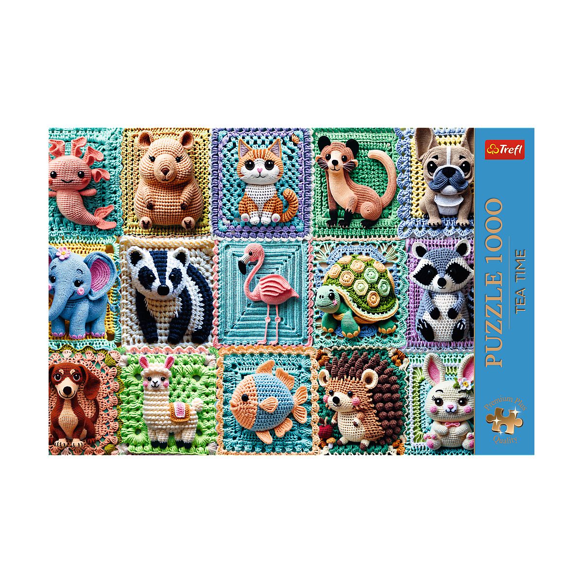 Puzzle Premium Plus Szydełkowe zwierzątka 1000 el. Trefl (12093)