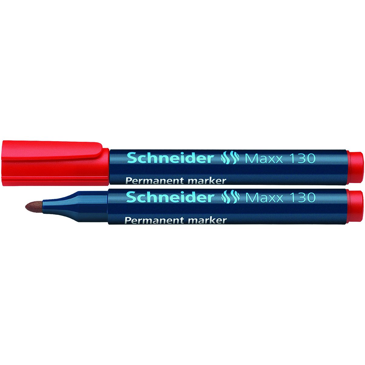 Marker permanentny Schneider Maxx 130 czerwony 1,0-3,0mm okrągła końcówka (SR123002)