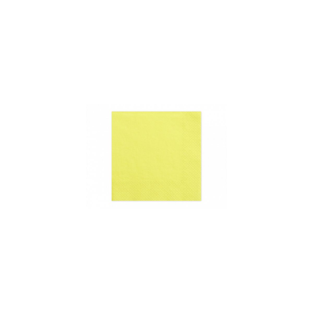 Serwetki trójwarstwowe żółta papier [mm:] 330x330 Partydeco (SP33-1-084)