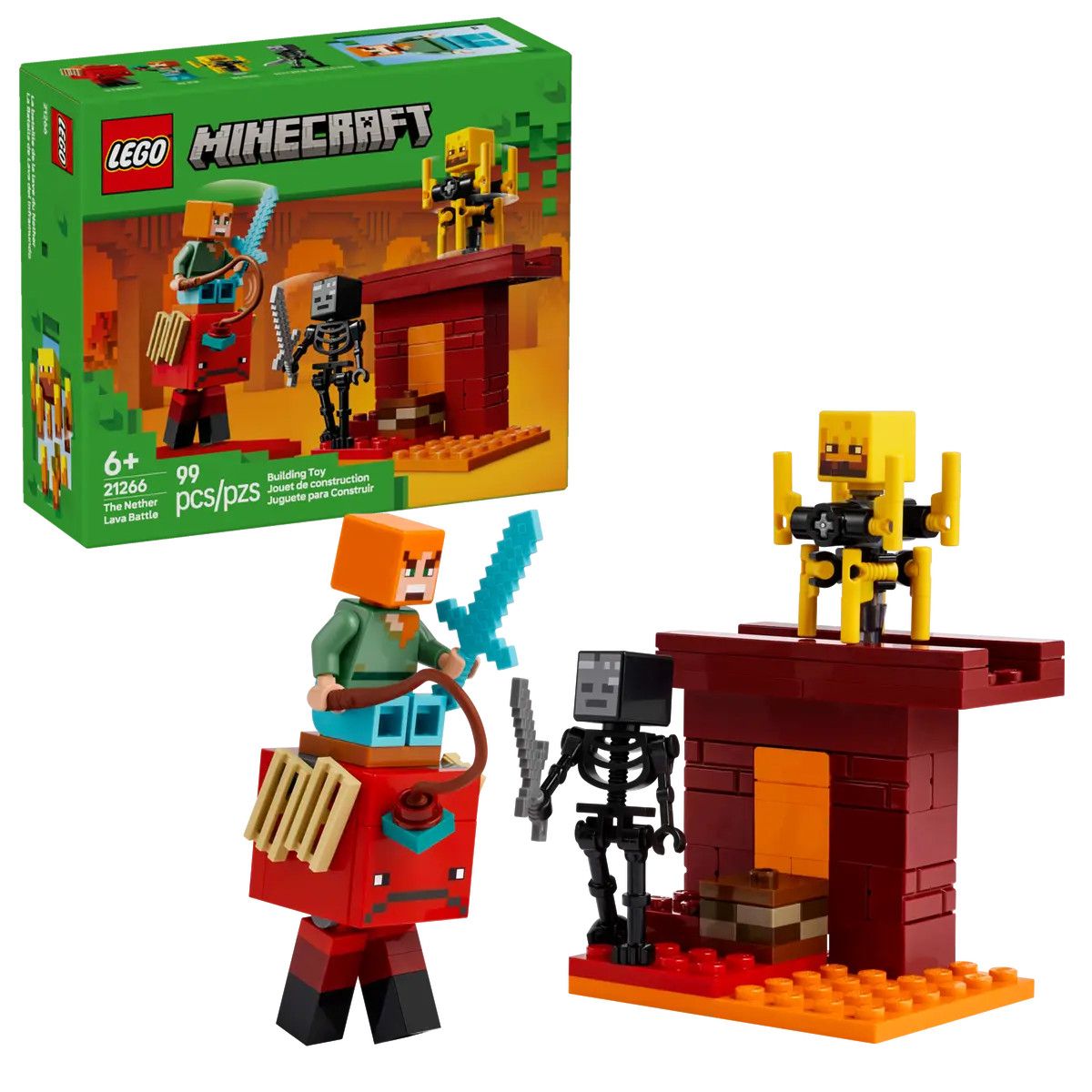 Klocki konstrukcyjne Lego Minecraft Bitwa na moście Netheru (21266)