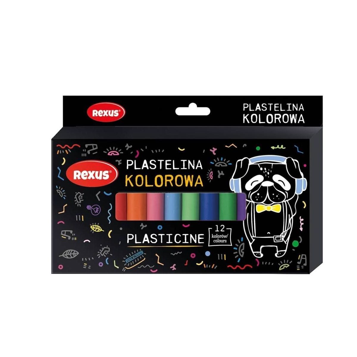 Plastelina Rexus 12 kol. Teens mix (9754)
