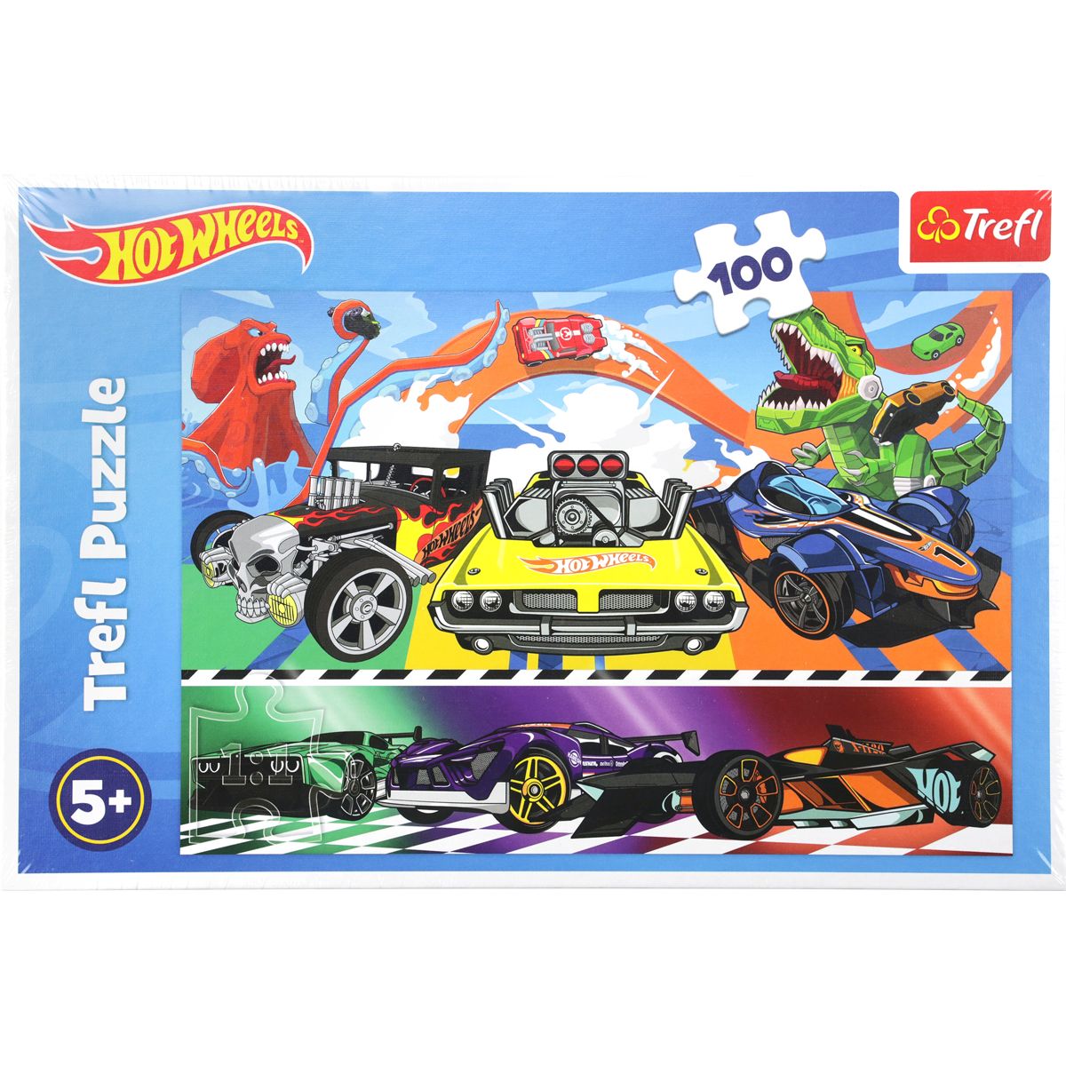 Puzzle Trefl Hot Wheels Pędzące samochody 100 el. (16466)