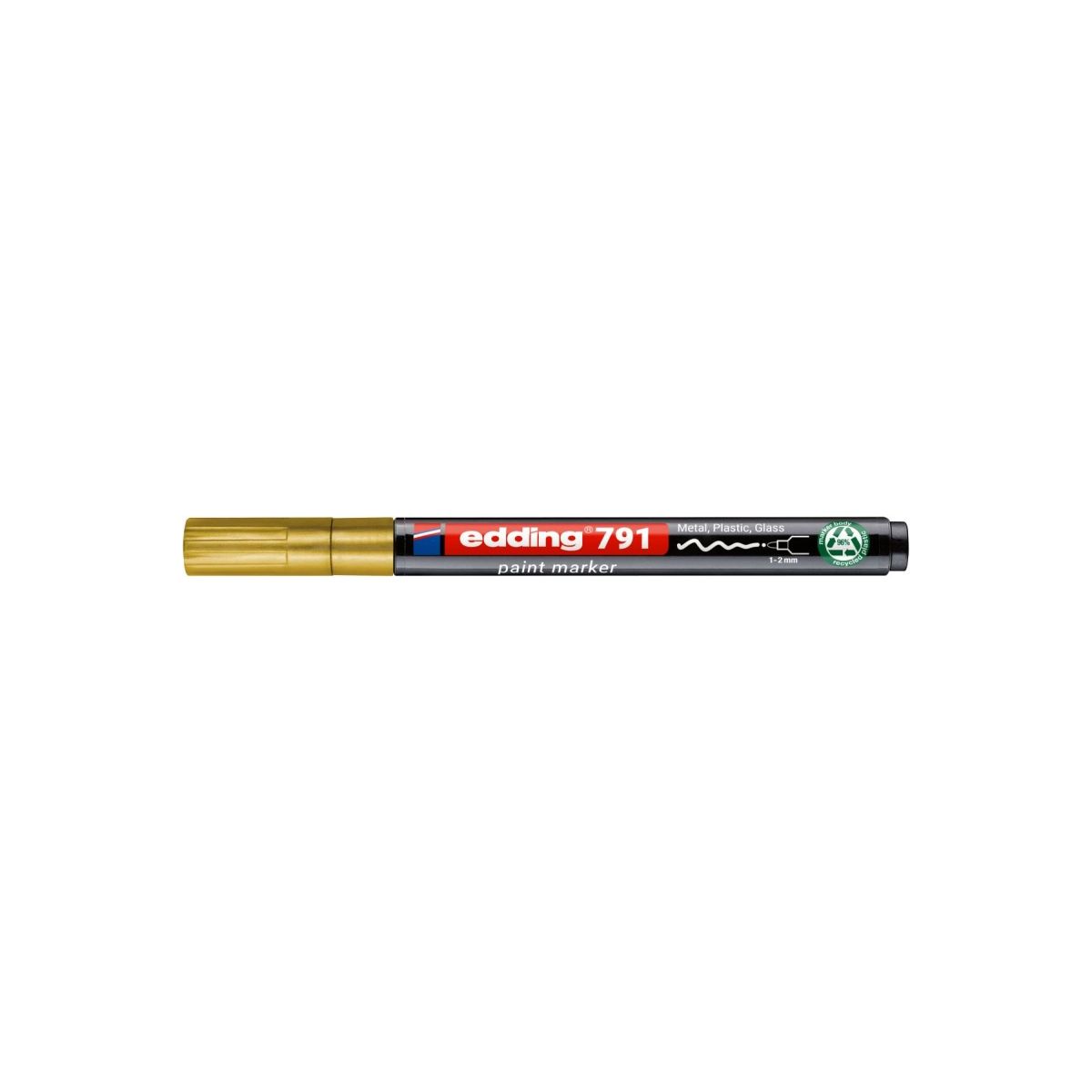 Marker olejowy PCR E-791 złoty 1,0-2,0mm okrągła końcówka Edding (ED-791PCR053)