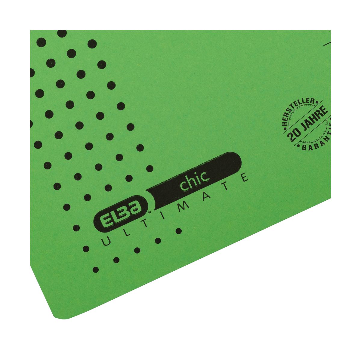 Skoroszyt Chic Ultimate wiszący A4 zielony karton 240g Elba (100552096)