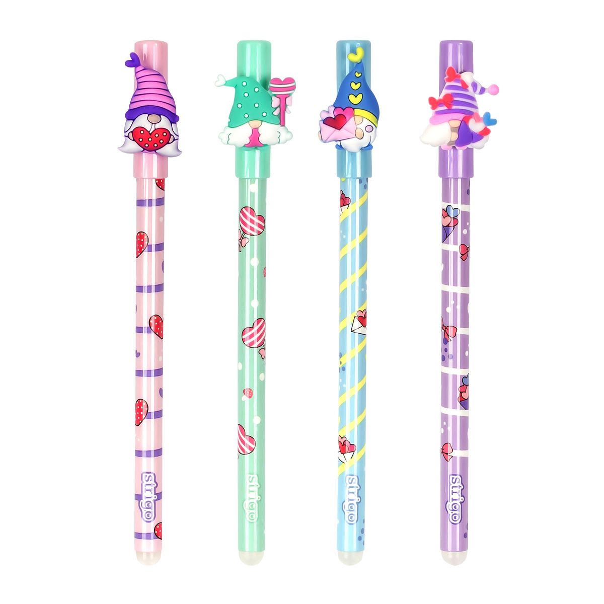 Długopis wymazywalny wymazywalny Skrzaty 5902315577527 niebieski 0,5mm Strigo (SSC18)