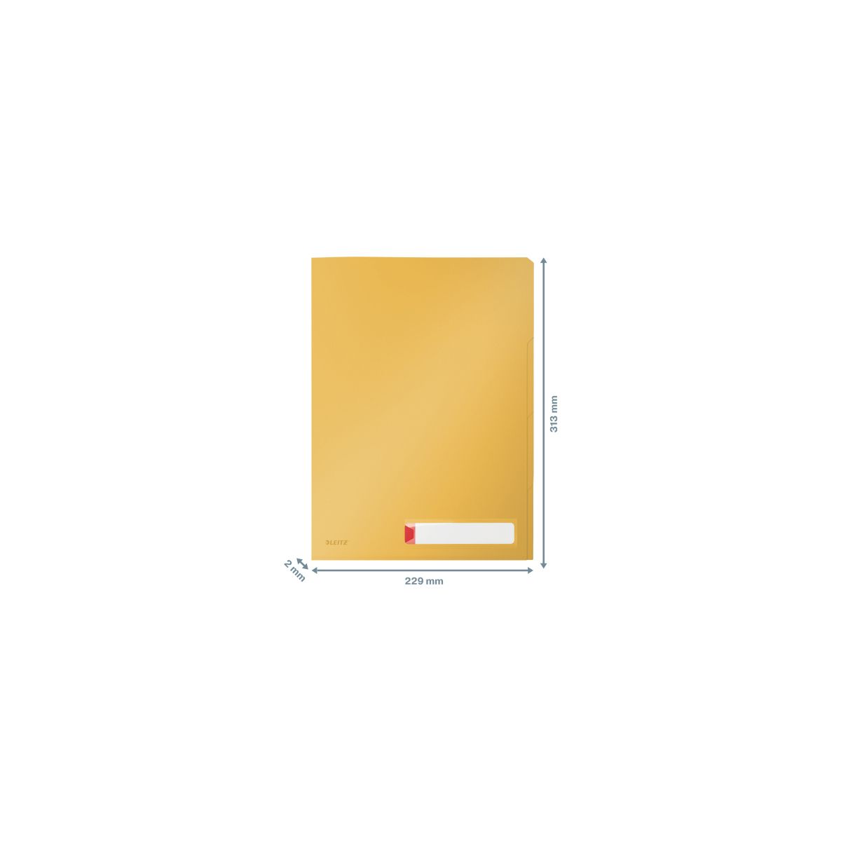 Koszulki na dokumenty Leitz Cosy A4 kolor: żółty (47160019)