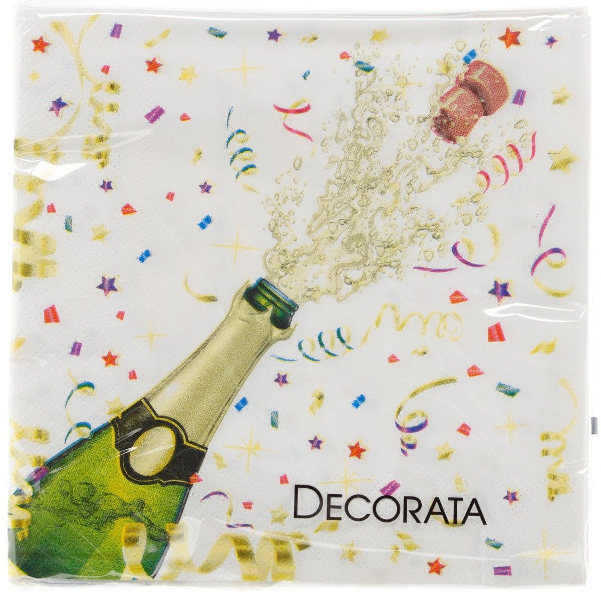 Serwetki Godan SPARKLING CELEBRATION biała papier [mm:] 330x330 (86849)