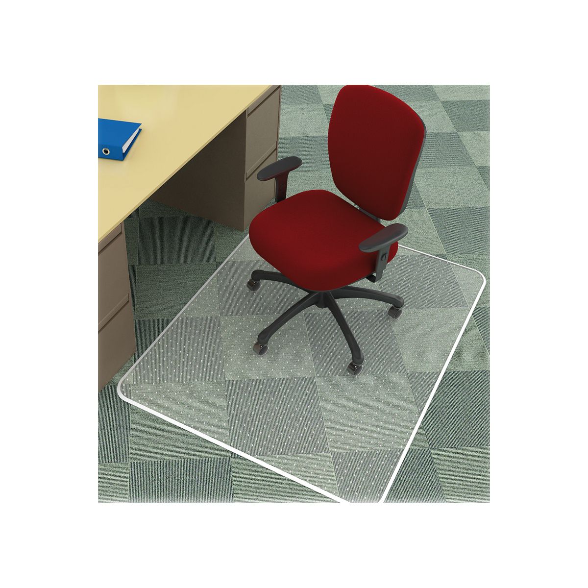 Mata pod krzesło Q-Connect na dywany 150 x 120 cm (KF15899)