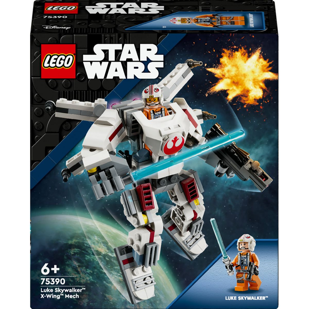 Klocki konstrukcyjne Lego Star Wars Mech X-Wing Lukea Skywalkera (75390)