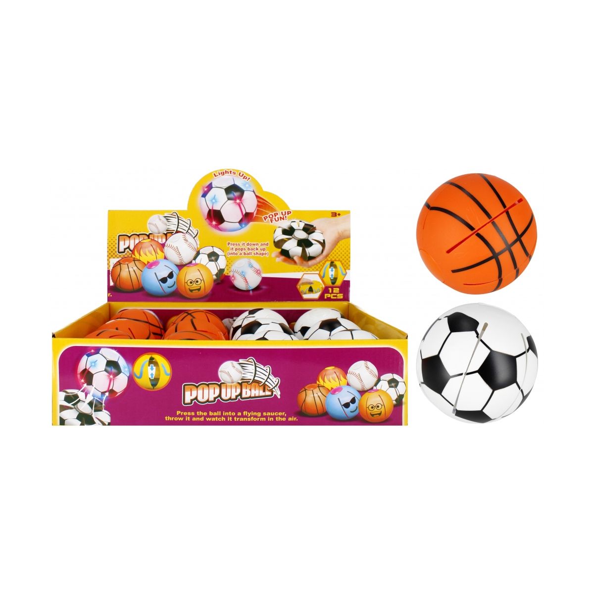 Piłeczka dysk 2w1 8cm Mega Creative (532550)
