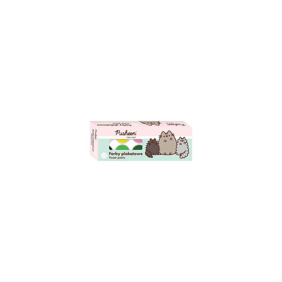Farby plakatowe Pusheen 12k 20ml kolor: mix 20ml 12 kolor. St.Right (5903235658006)