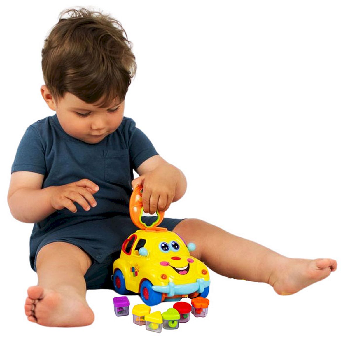 Sorter Zabawne auto z muzyką i światłem Smily Play (SP83668)