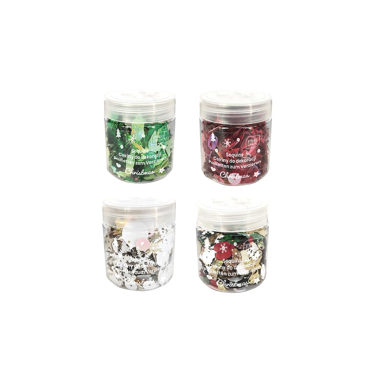 Cekiny CHRISTMAS 30G mix 30g Interdruk