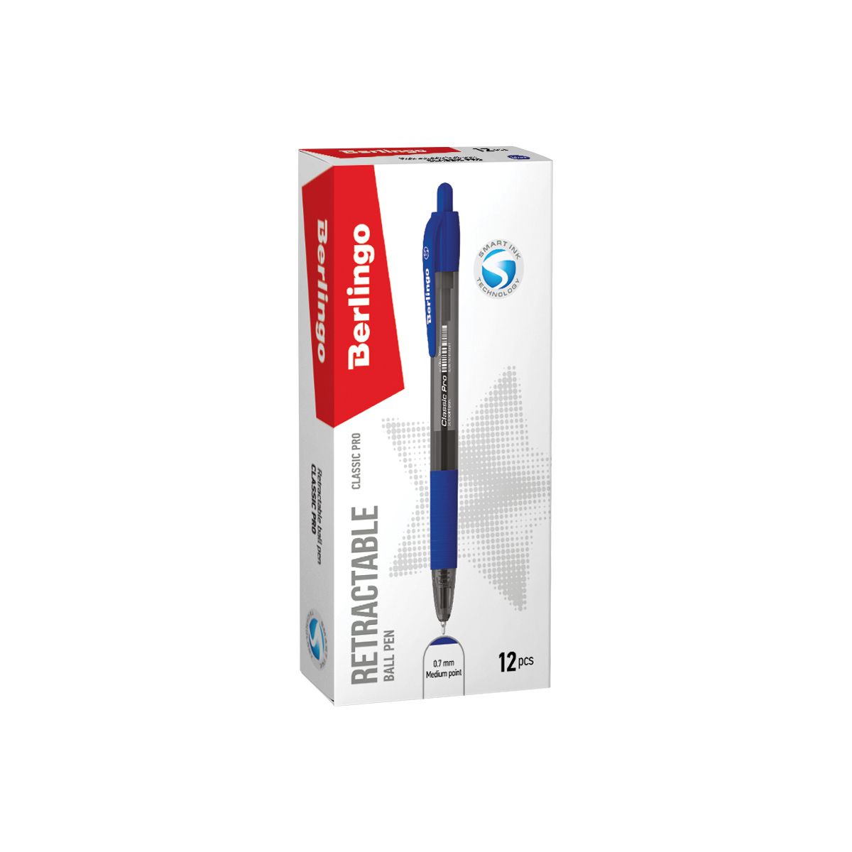 Długopis Classic Pro niebieski 0,7mm Berlingo (223693)