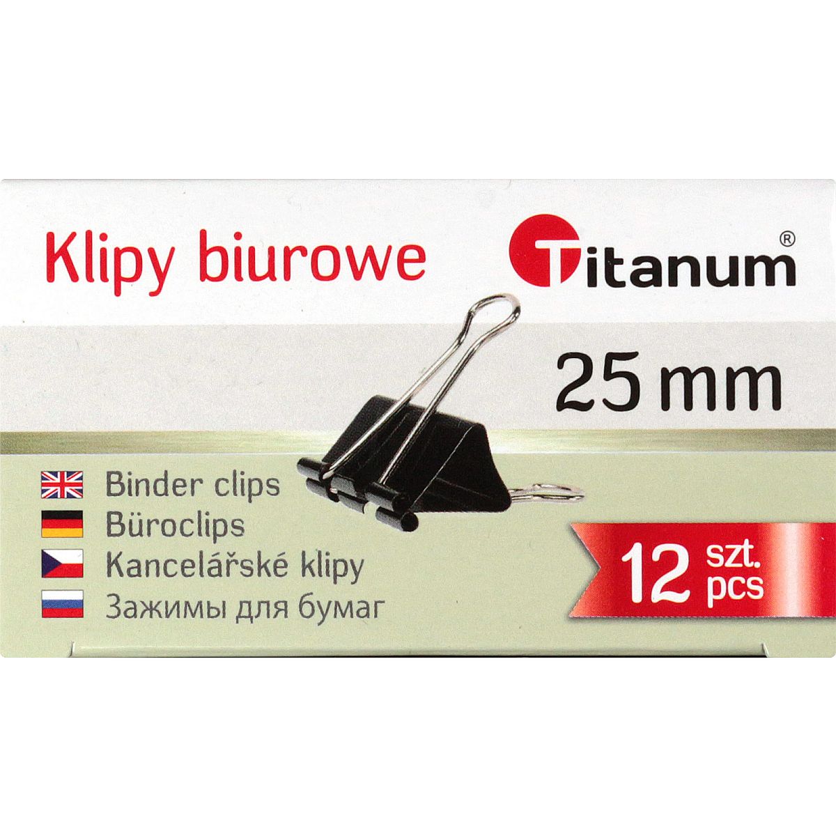 Klip Titanum 25 mm 25mm czarny (BC25)