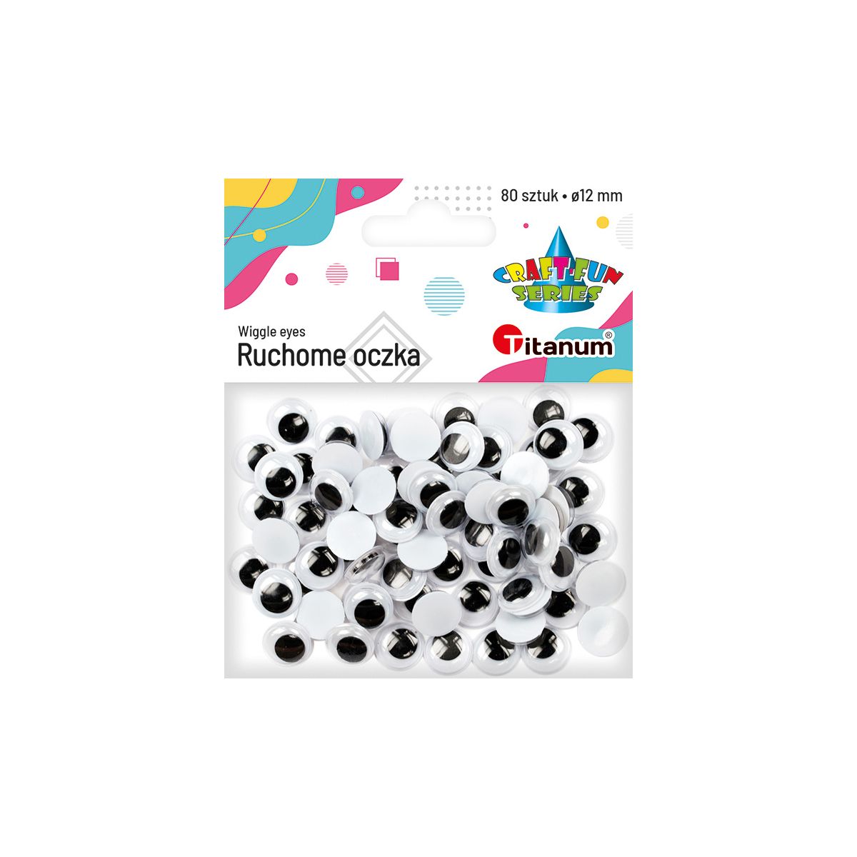 Oczka Titanum Craft-Fun Series 12mm 80 szt (O004)