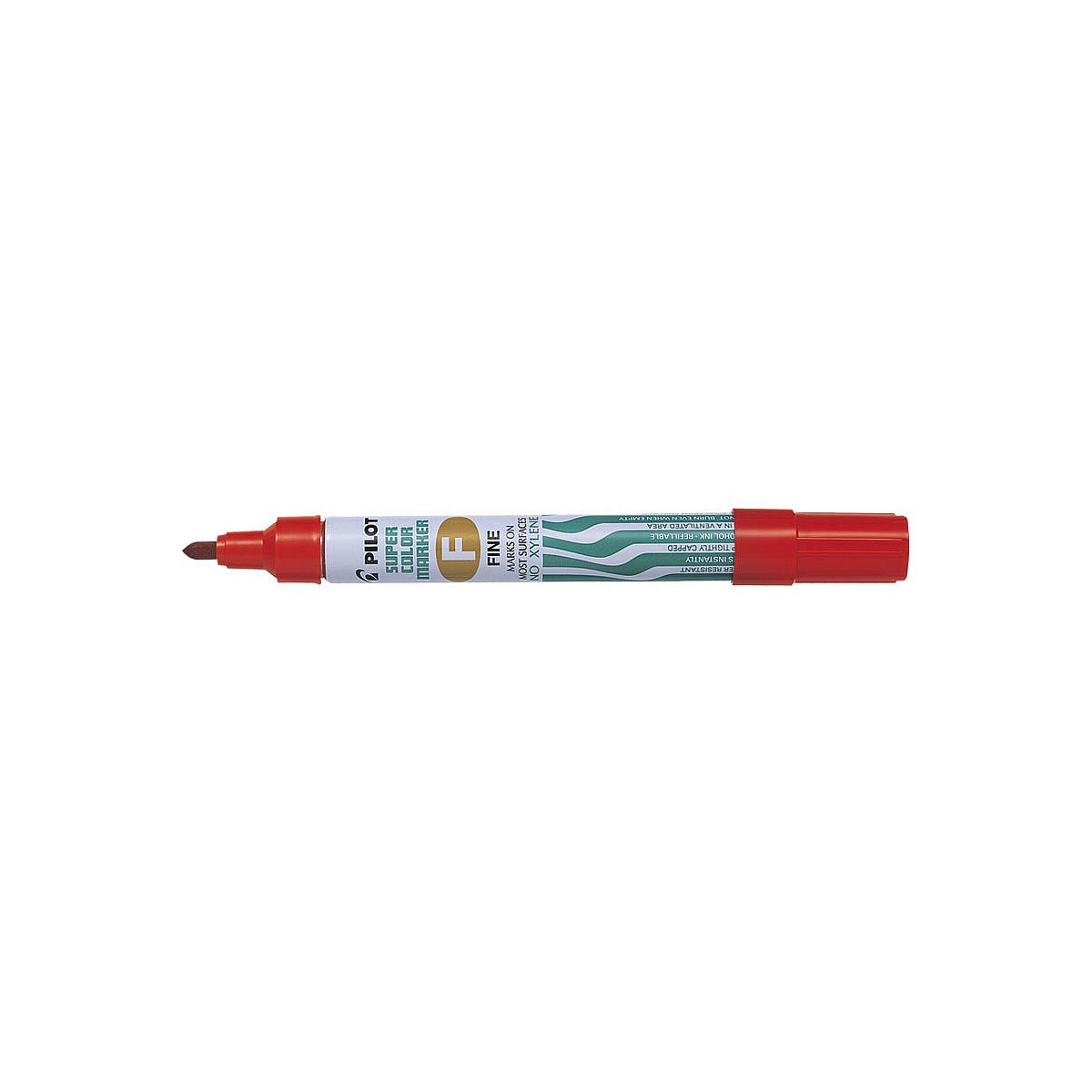 Marker permanentny Pilot czerwony 1,0mm okrągła końcówka (SCA-F-R)
