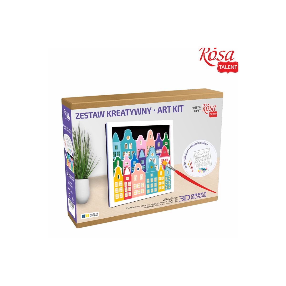 Zestaw plastyczny Domki 3d Rosa
