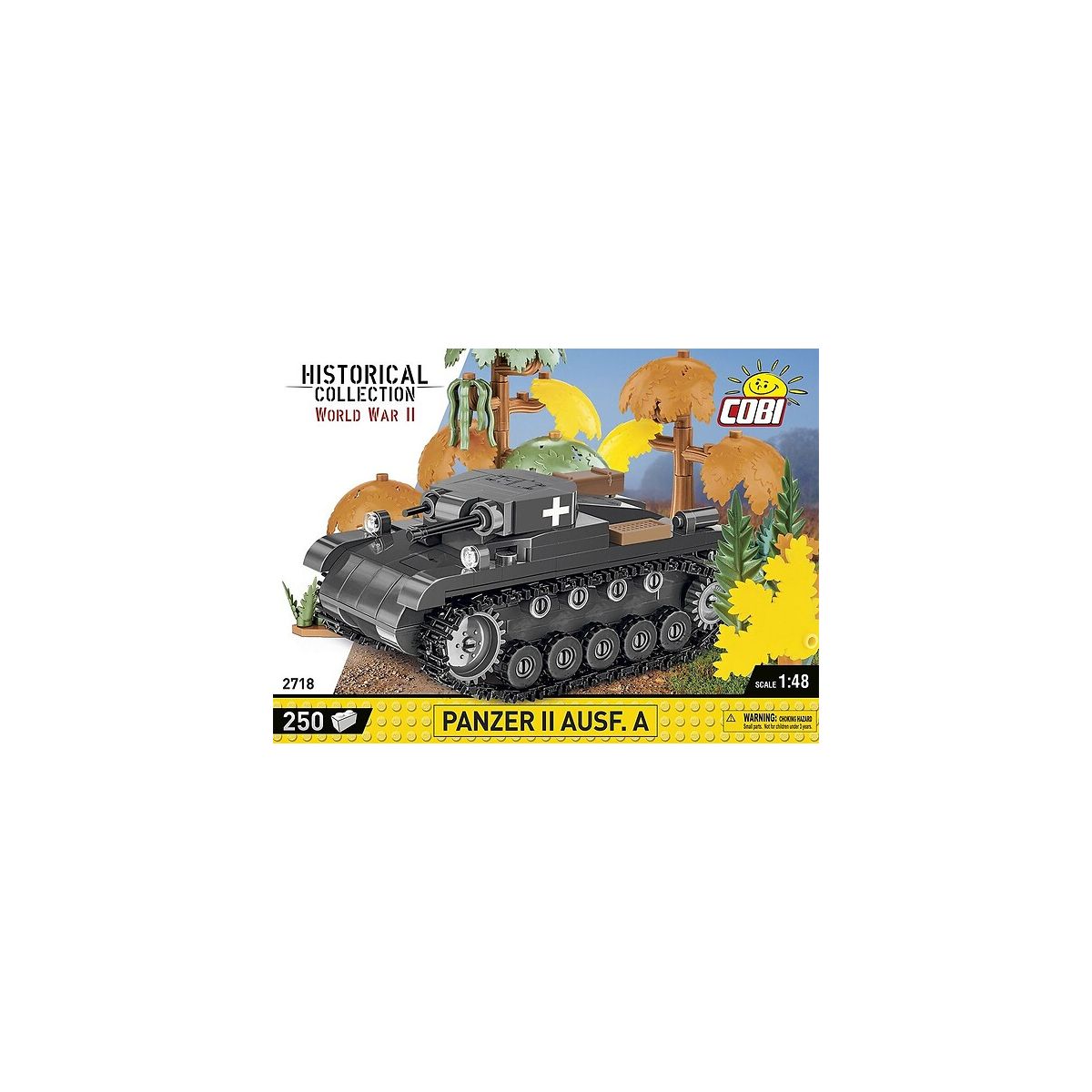 Klocki plastikowe Cobi Panzer II Ausf. A   czołg 250 el. (COBI-2718)