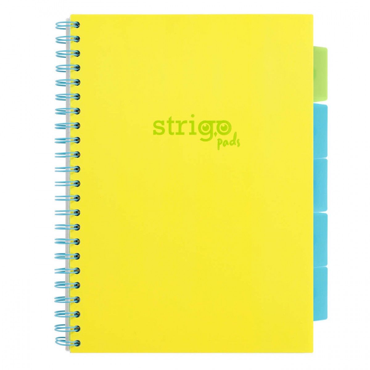 Kołozeszyt (kołonotatnik) PADS NEON żółty A4 100k. 80g linia Strigo (PADS083)