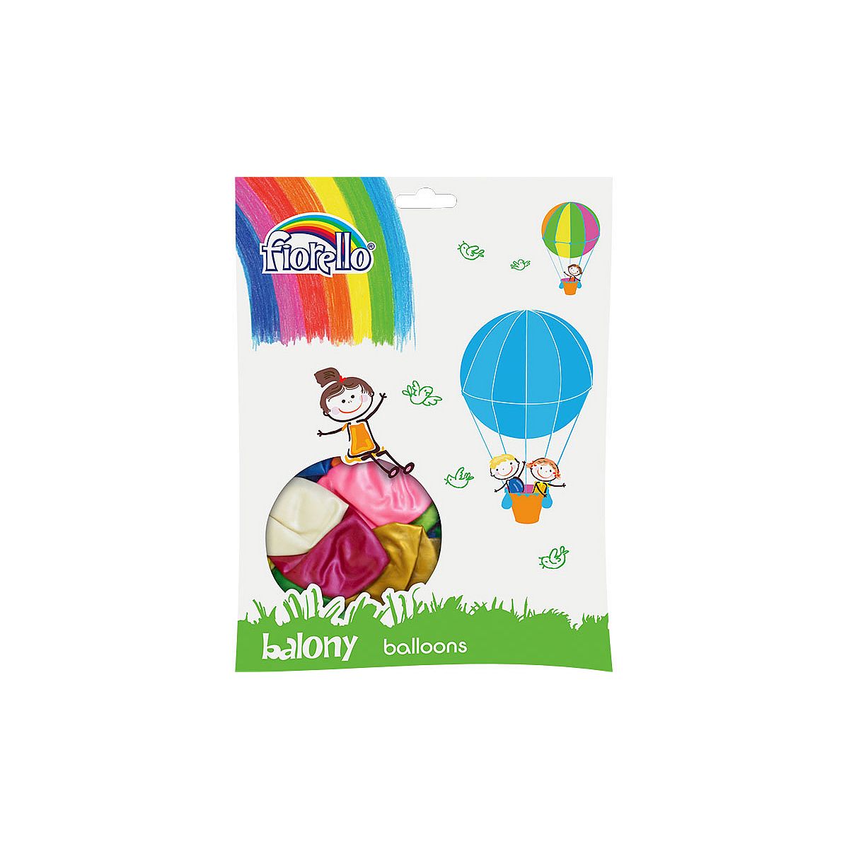 Balon gumowy metalizowany 100 szt mix 12cal (170-1684)