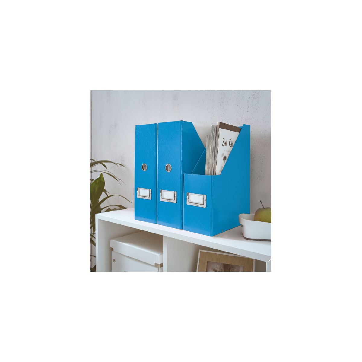 Pojemnik na dokumenty pionowy Click & Store A4 niebieski karton [mm:] 103x330x 253 Leitz (60470036)