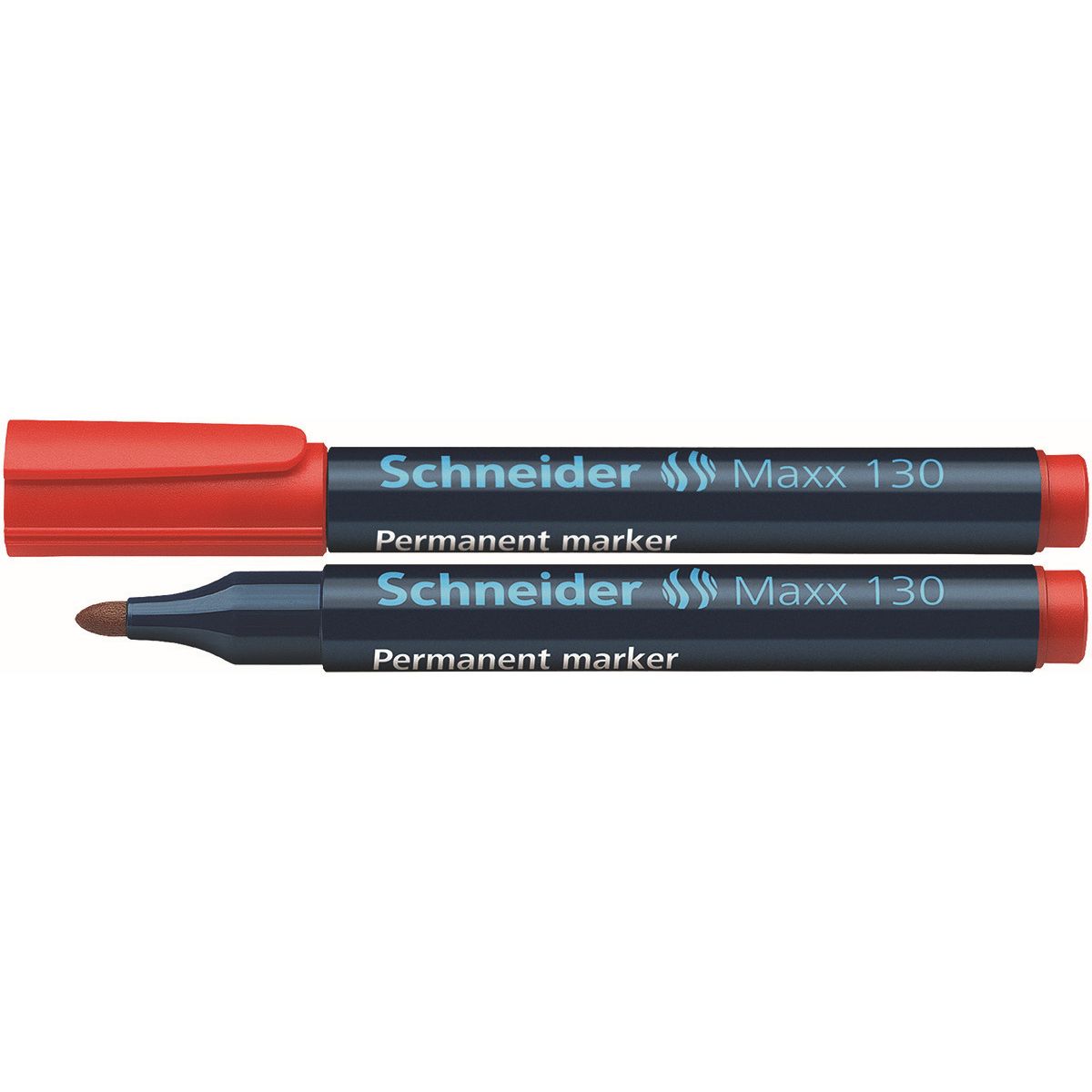 Marker permanentny Schneider Maxx 130 czerwony 1,0-3,0mm okrągła końcówka (SR123002)