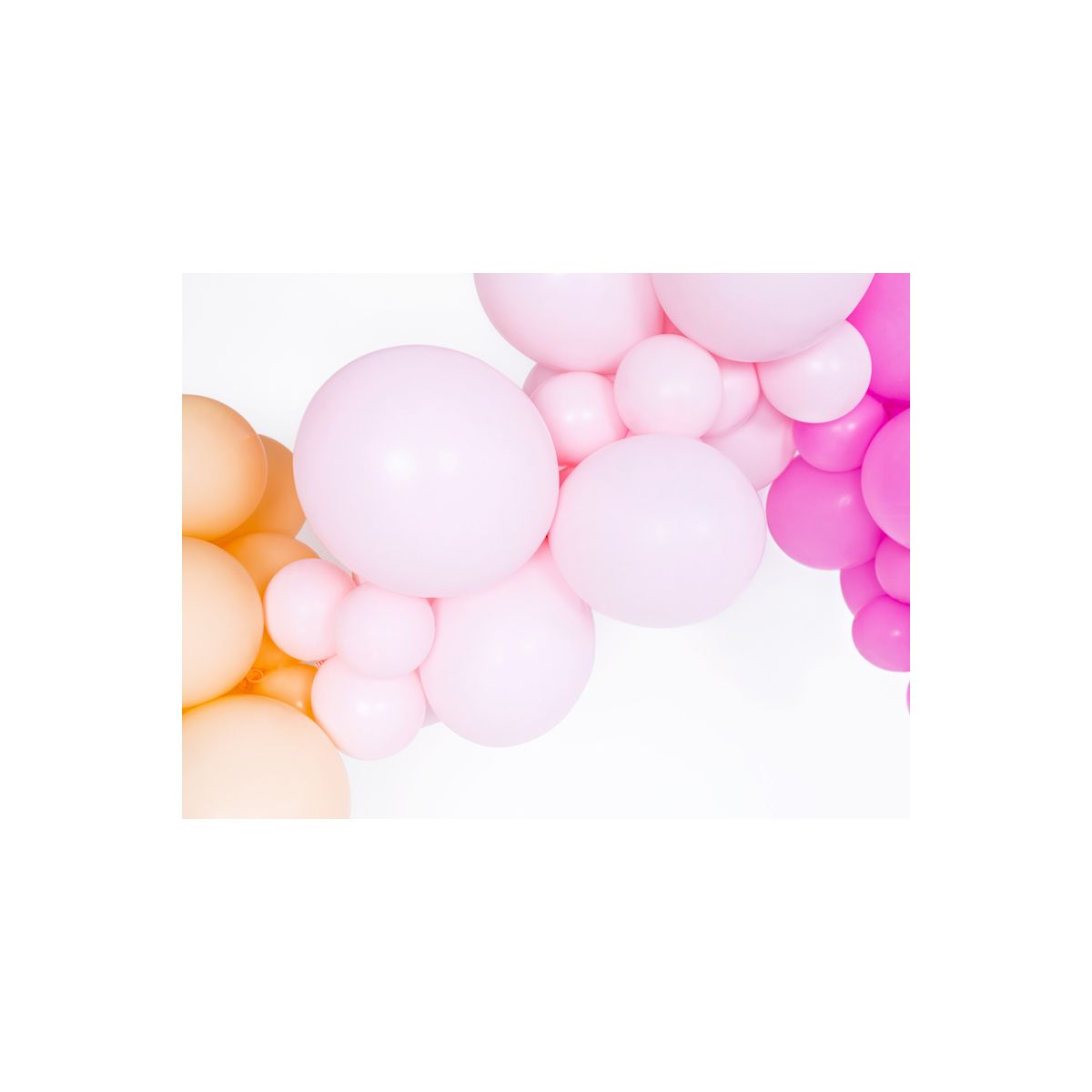 Balon gumowy Partydeco Strong Pastel Pale Pink 100 szt. (SB14P-081B)