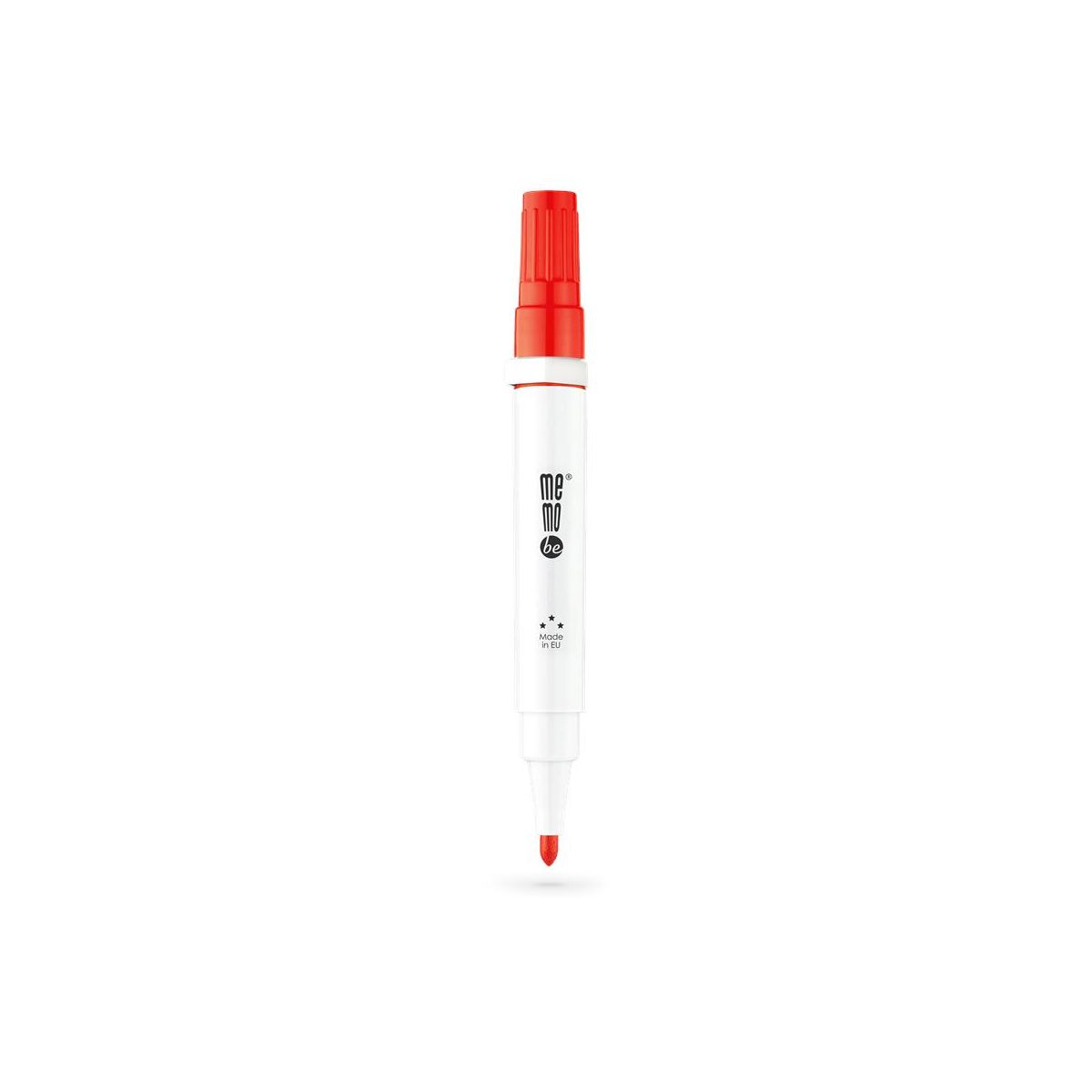 Marker suchościeralny z gąbką czerwony czerwony 1-3mm okrągła końcówka Memobe (MM351-05)