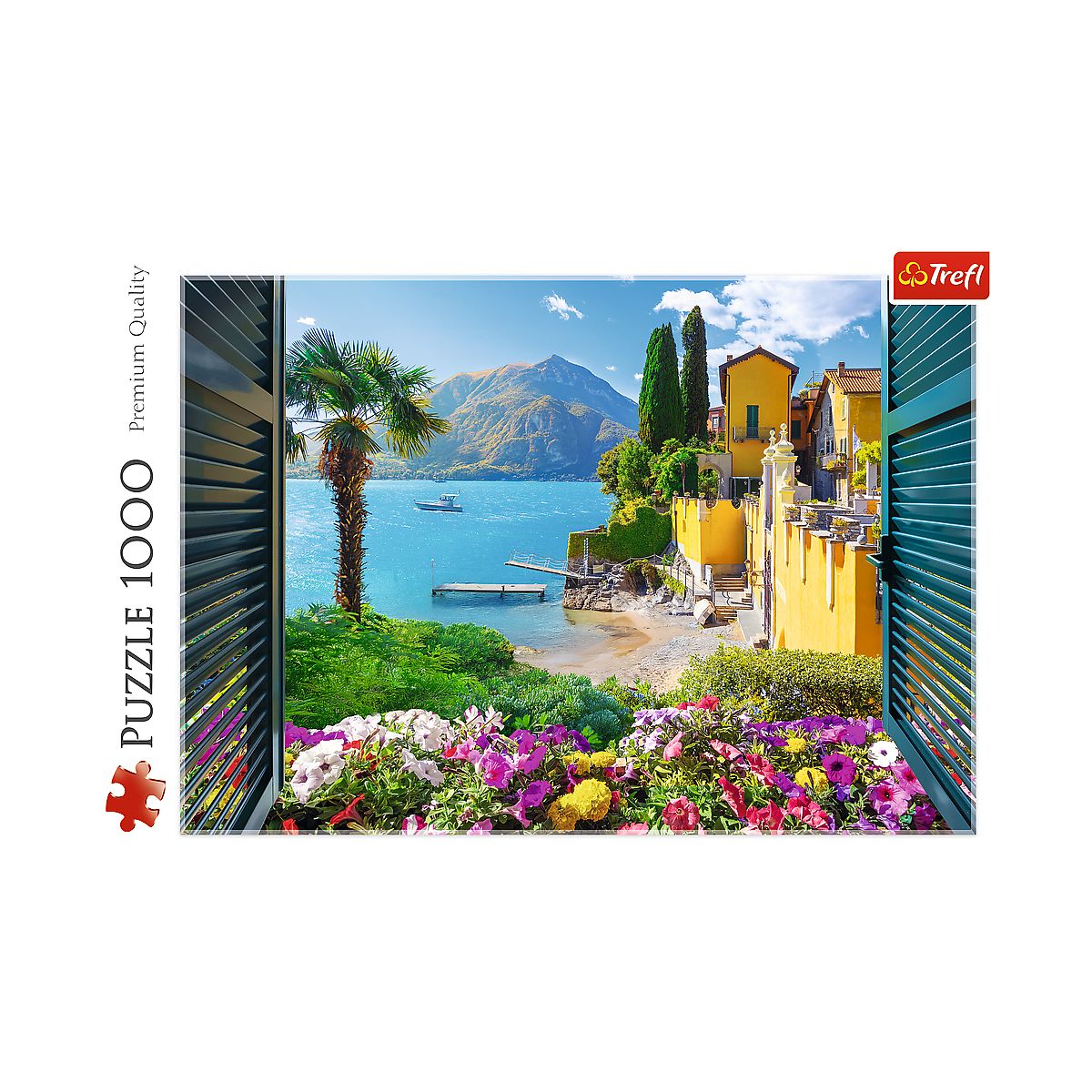 Puzzle Widok na jezioro Como 1000 el. Trefl (10951)