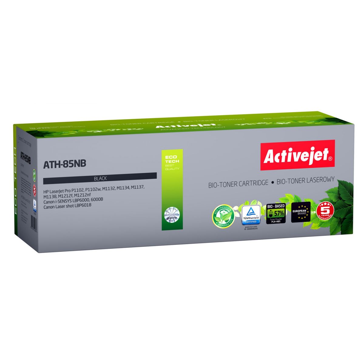 Toner alternatywny Activejet Bio Do HP 85A CE285A czarny (EXPACJTHP0474)