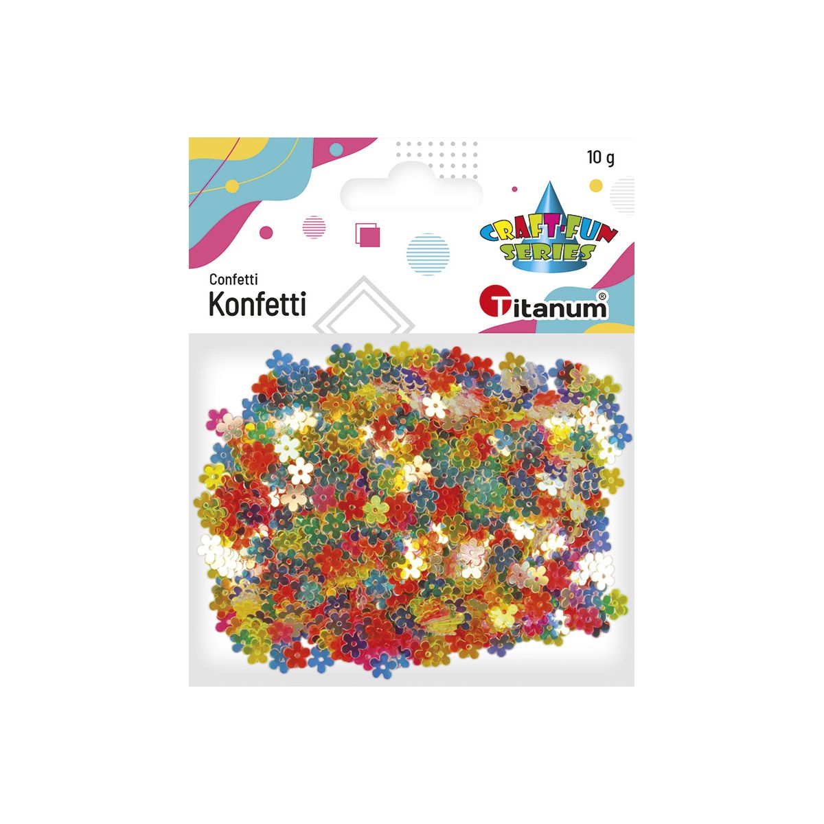 Konfetti Titanum Craft-Fun Series kwiaty 7mm (11wc010)