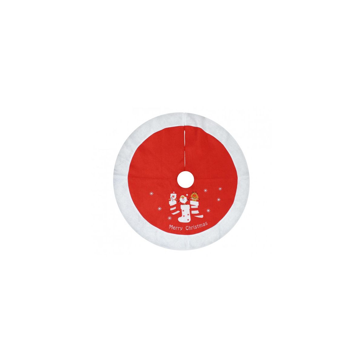 Ozdoba świąteczna Mata pod choinkę czerwona, rozm. 80 cm Godan (NW-DPCC)