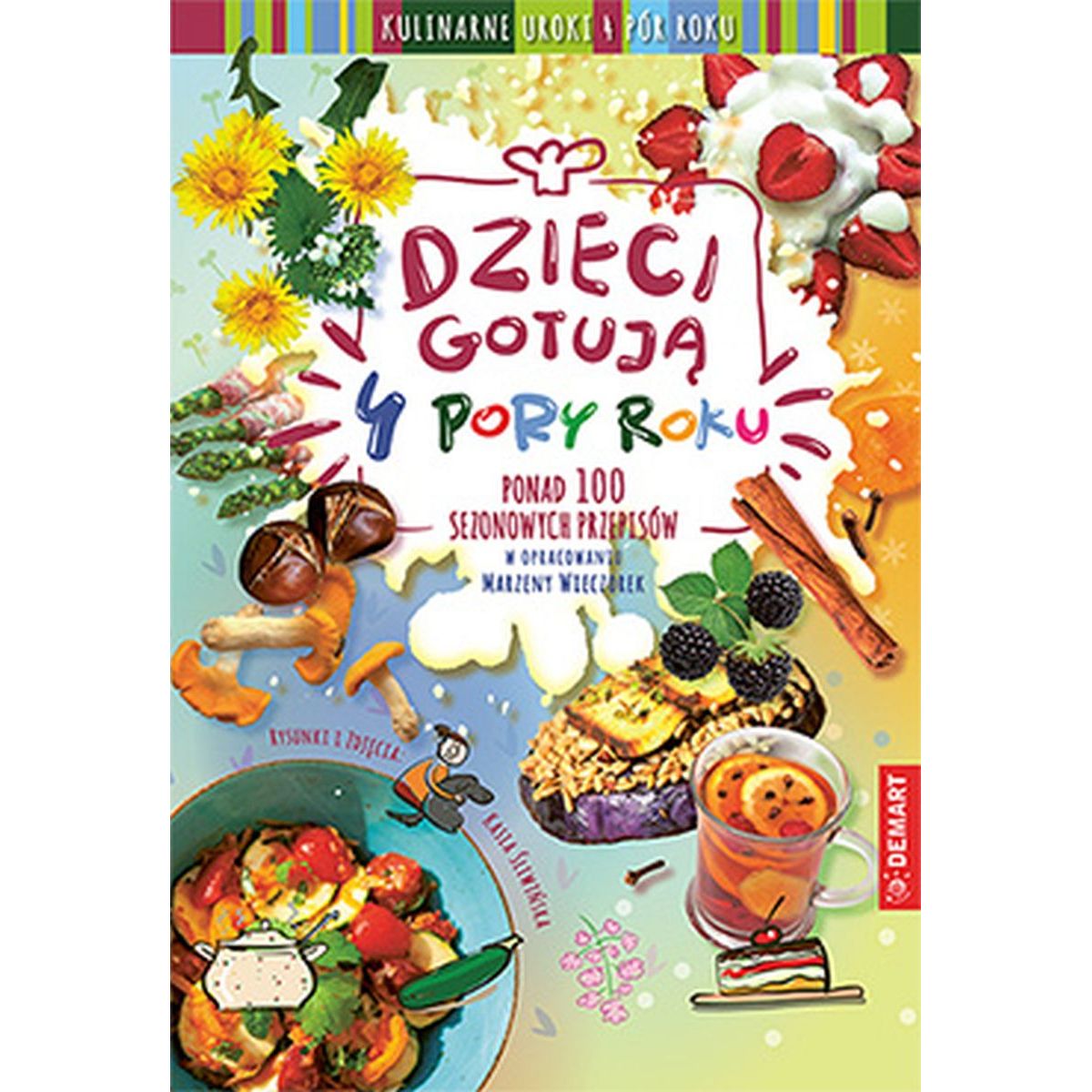 Książeczka edukacyjna Demart Dzieci gotują - 4 pory roku