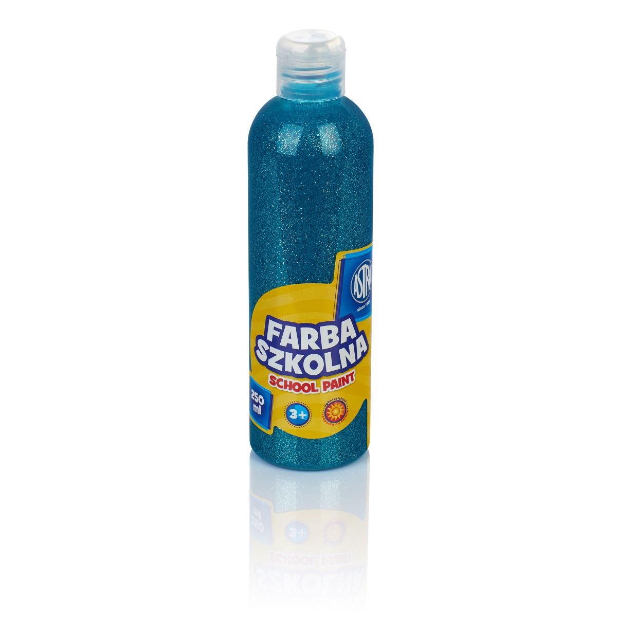 Farby plakatowe Astra szkolne kolor: turkusowy 250ml 1 kolor.