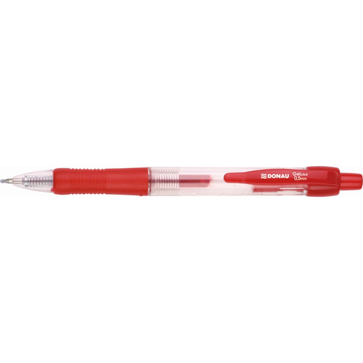 Długopis żelowy czerwony 0,5mm Donau (7344001PL-04)
