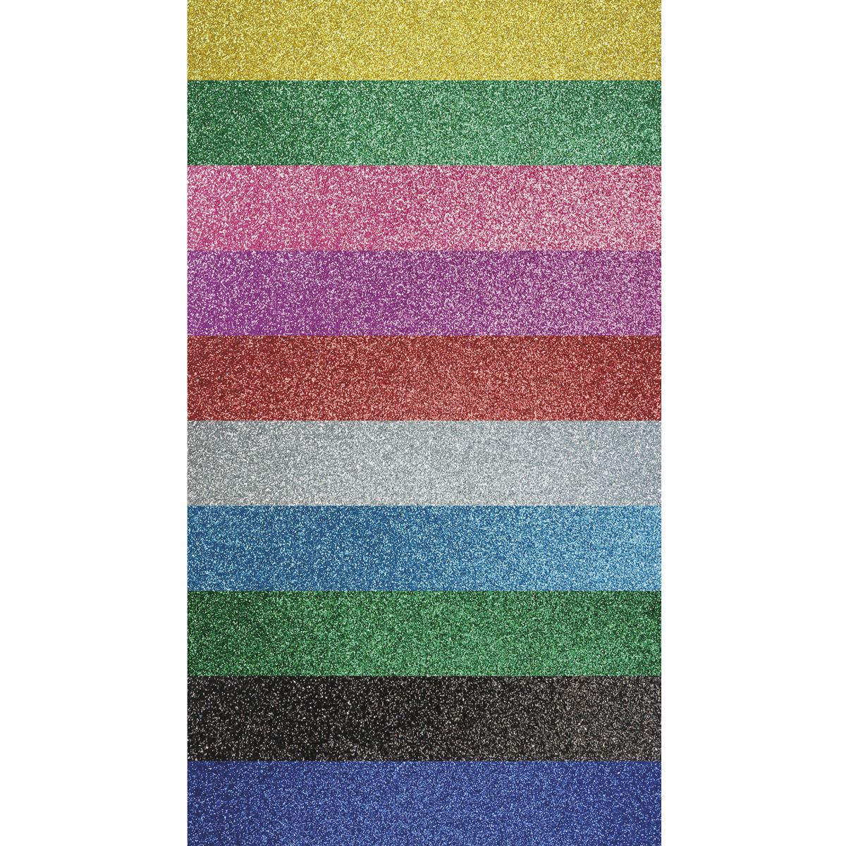 Arkusz piankowy Titanum Craft-Fun Series A4 brokat samoprzylepny kolor: mix 10 ark. [mm:] 210x297