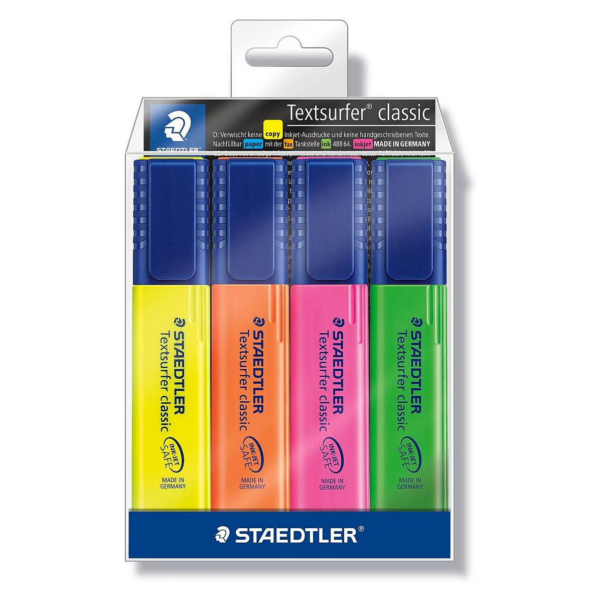 Zakreślacz Staedtler 4 kolory mix 1,0-5,0mm (364WP4h)