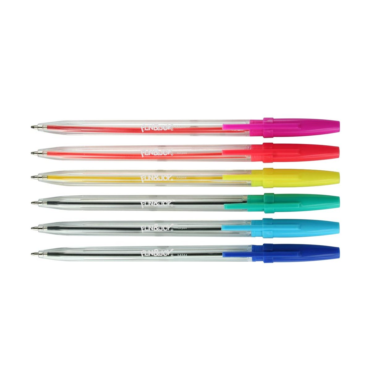 Komplet długopisów Titanum fluo 6 kolorów