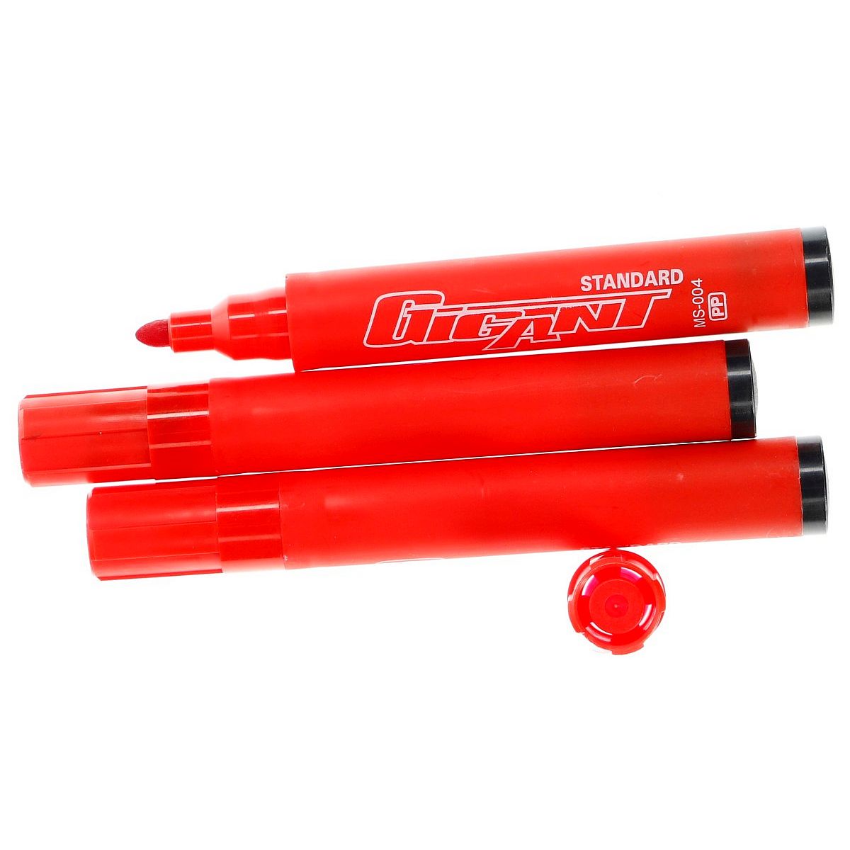 Marker do papieru standard GIGANT czerwony 1,5-2,5mm okrągła końcówka Kamet (K-1061)