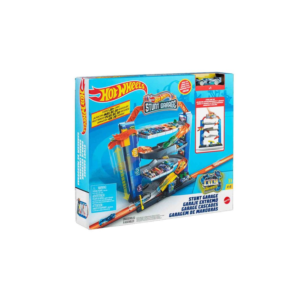 Garaż Hot Wheels Przenośny garaż z windą STUNT GARAGE (GNL70)