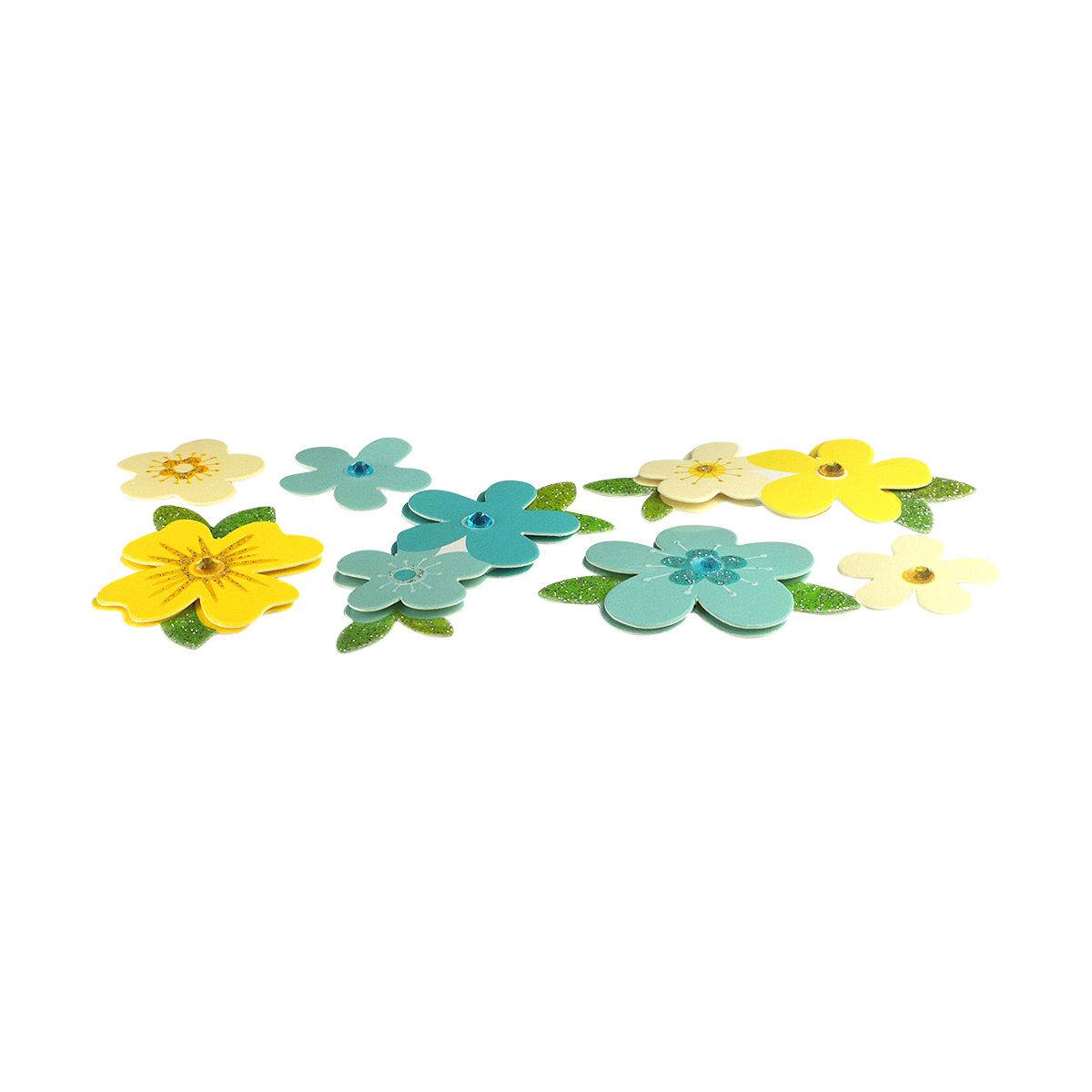 Naklejka (nalepka) Craft-Fun Series papierowe 3D kwiaty Titanum (5053B)