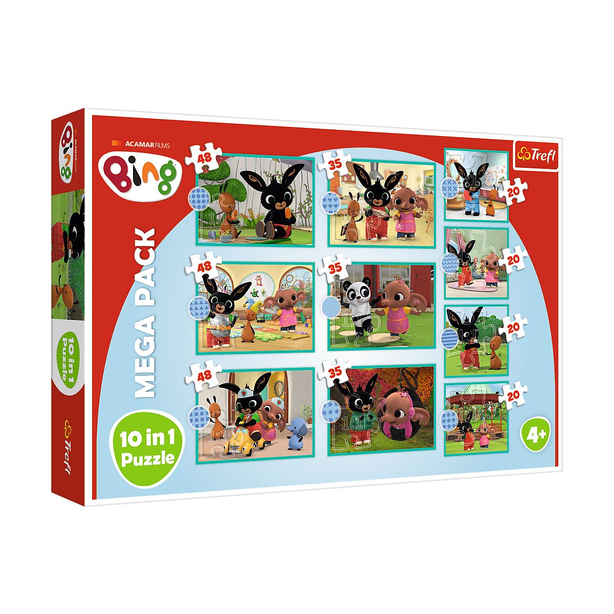 Puzzle Trefl Acamar Films Bing Co robi Bing? 10w1 el. (90393)