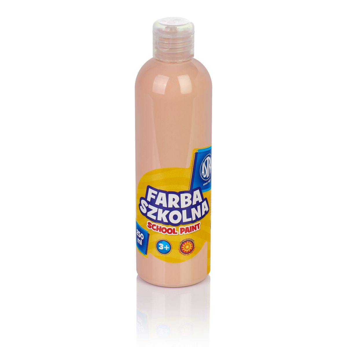 Farby plakatowe Astra szkolne kolor: cielisty 250ml 1 kolor.