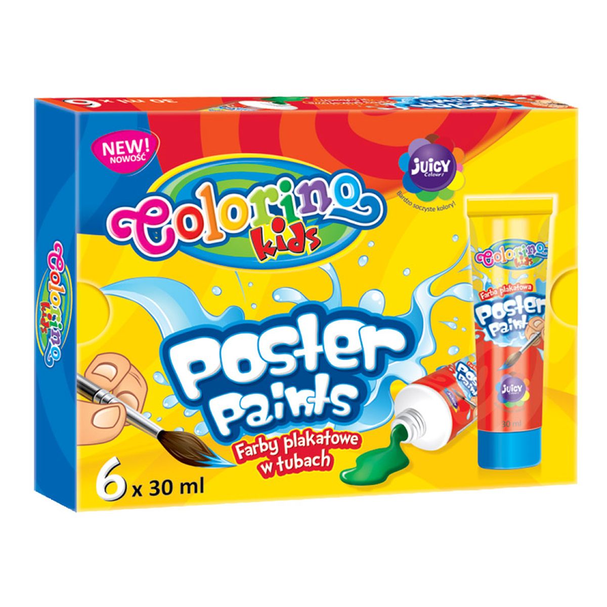 Farby plakatowe Patio colorino kolor: mix 30ml 6 kolor. (57332)