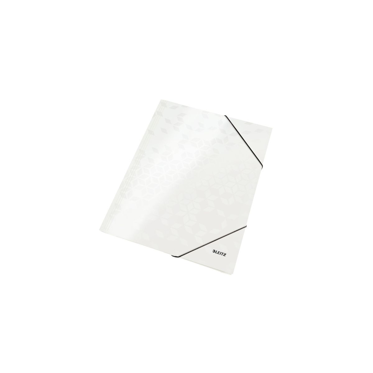 Teczka kartonowa na gumkę WOW A4 biały perłowy 80g Leitz (39820001)